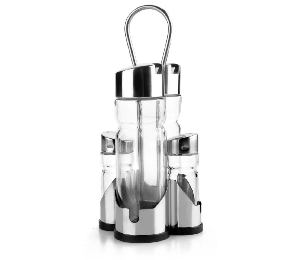 lacor Set de 4 piezas aceitera-vinagrera Basic 2025