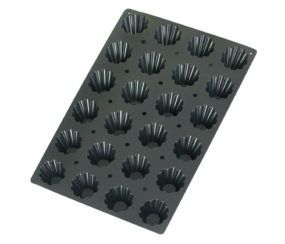 lacor Molde briochette 24 cavidades Black