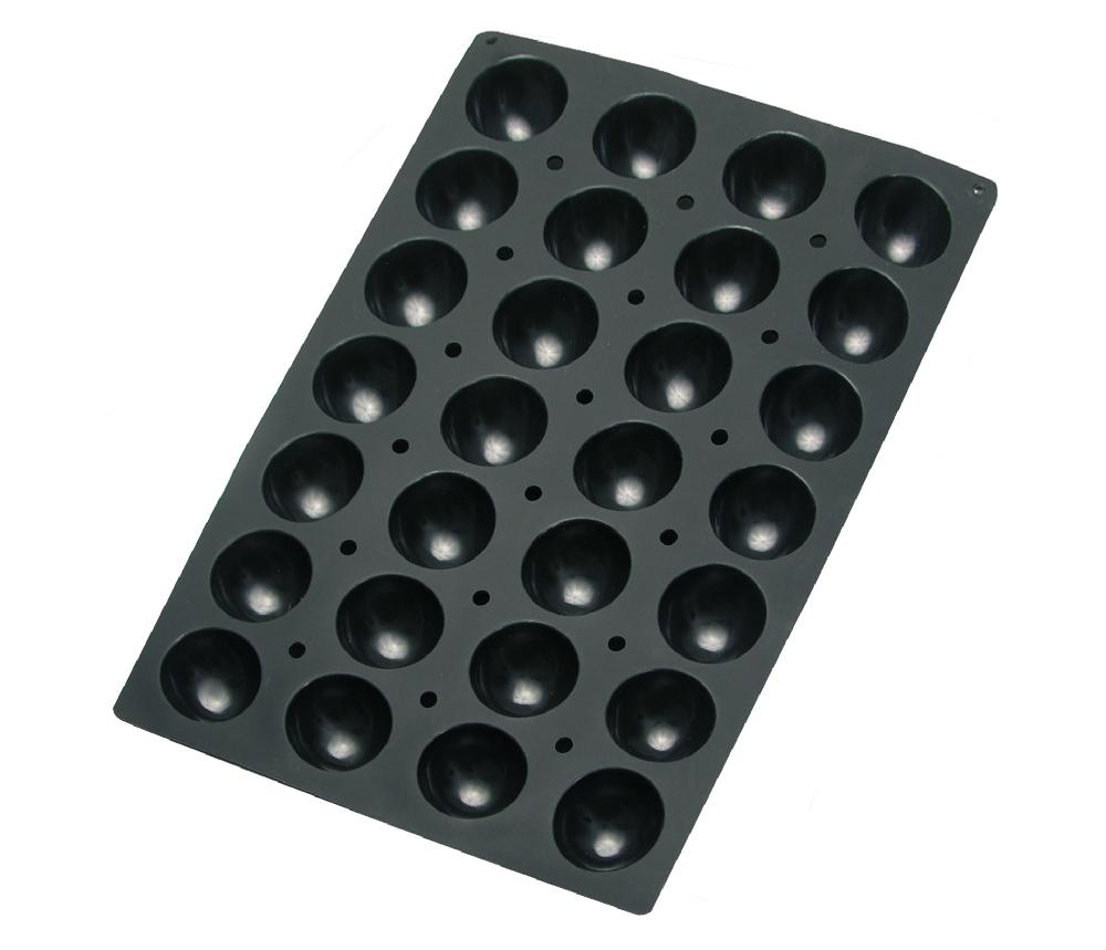 lacor Molde semiesférica 28 cavidades Black