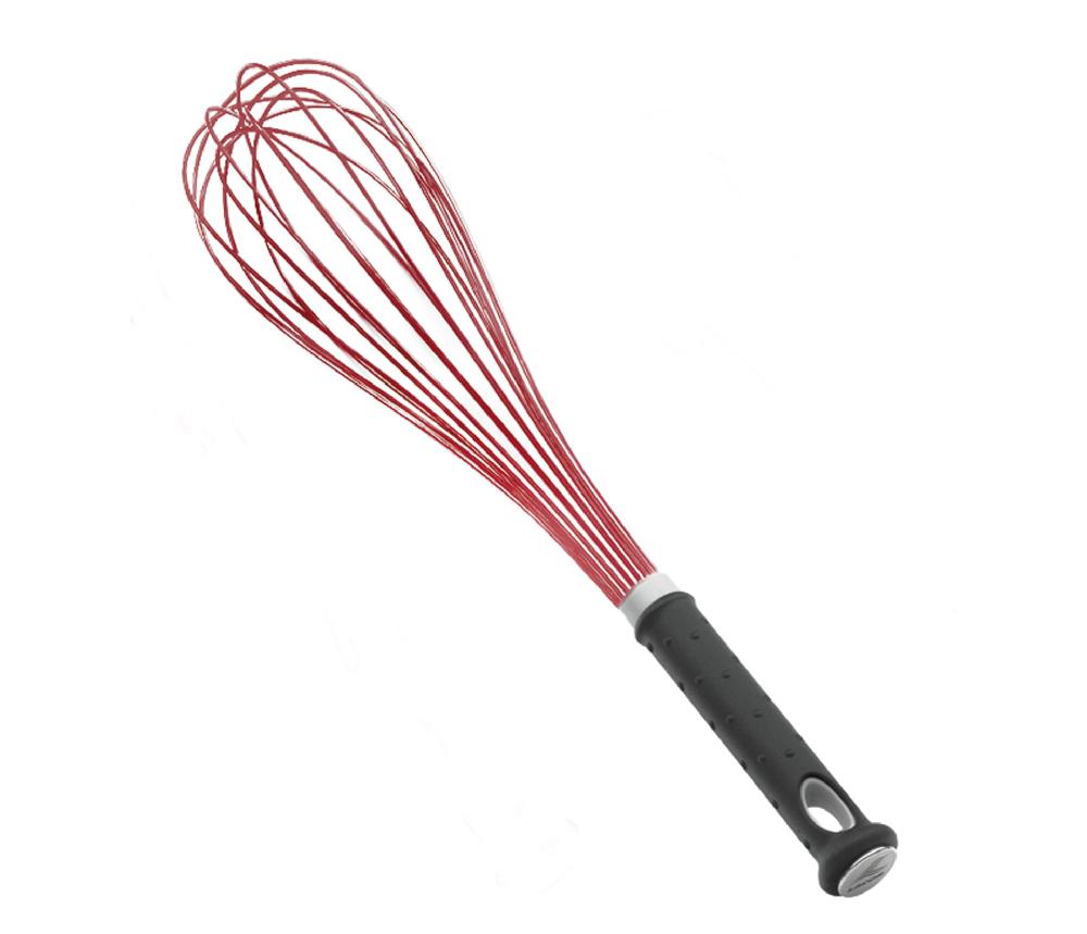 lacor Batidor de silicona Fibreglass red