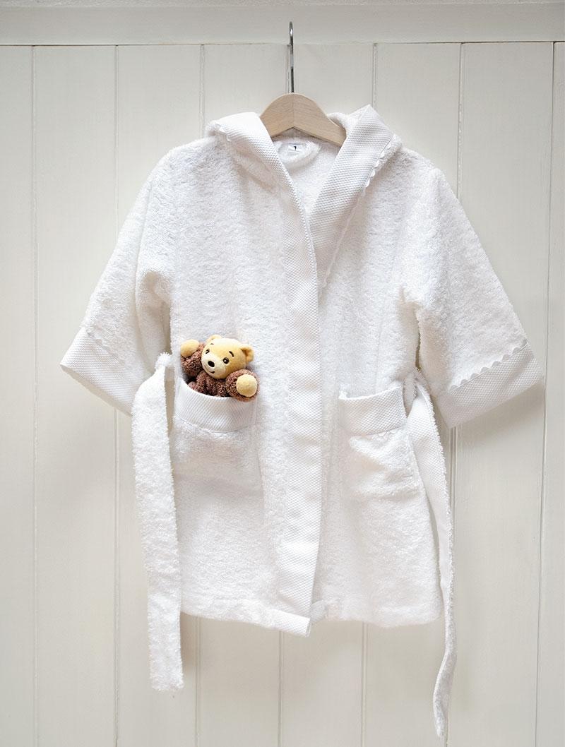 lasa home Albornoz Baby 1 Blanco