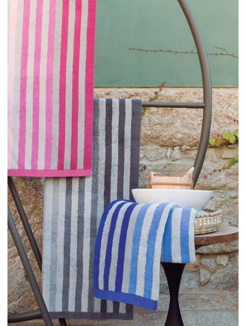 lasa home Toalla de Sauna Pure Stripes Rizo COMPRAR AHORA