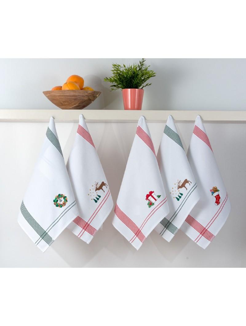 lasa home Paño cocina Calcetin Navidad Nido Abeja 2025