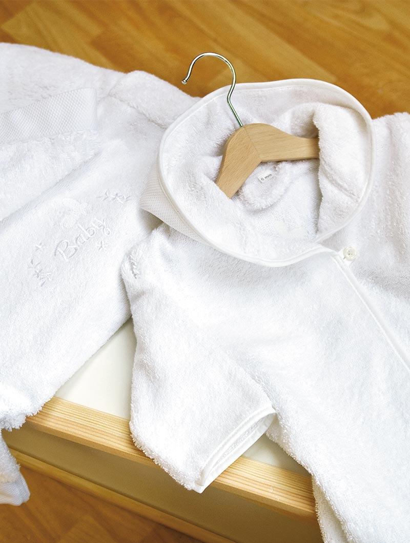 lasa home Albornoz con zapatillas Baby 1 Blanco Oferta especial