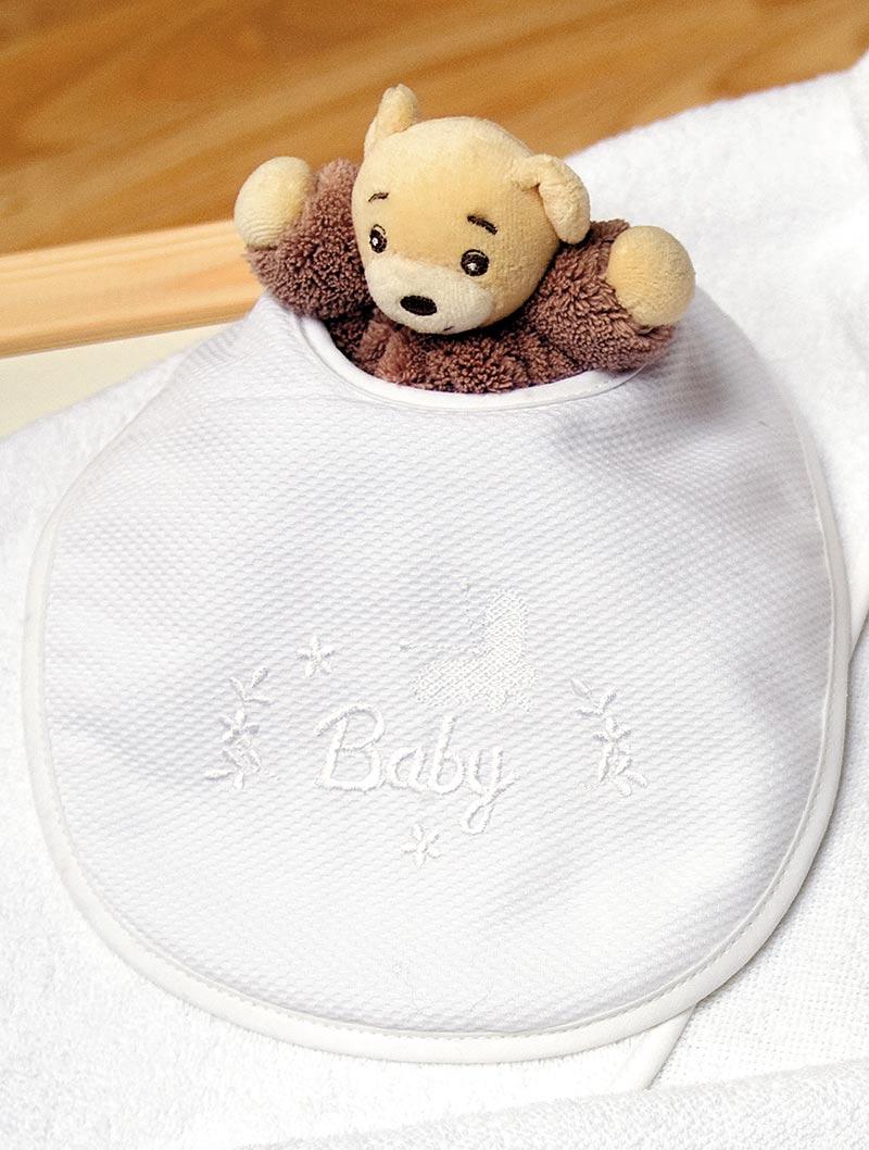 lasa home Babero Mini Baby 1 Blanco