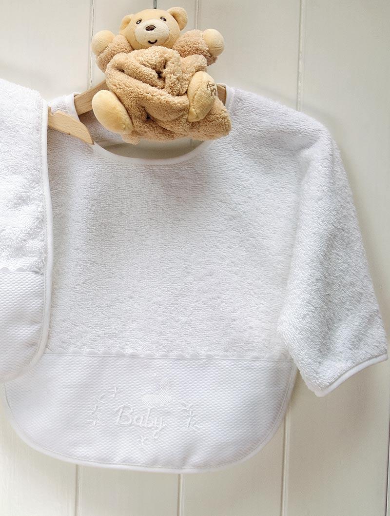 lasa home Babero chino Baby 1 Blanco ÚLTIMAS EDICIONES