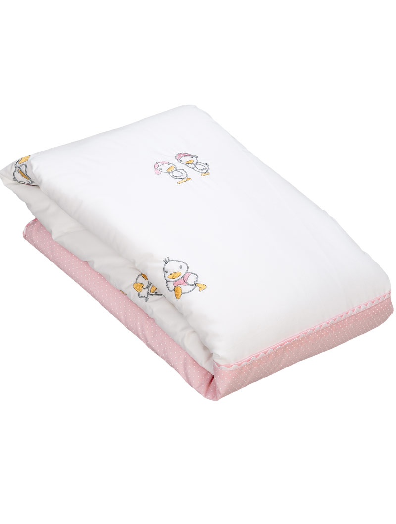 lasa home Colcha de cuna Ducks Pink 2025