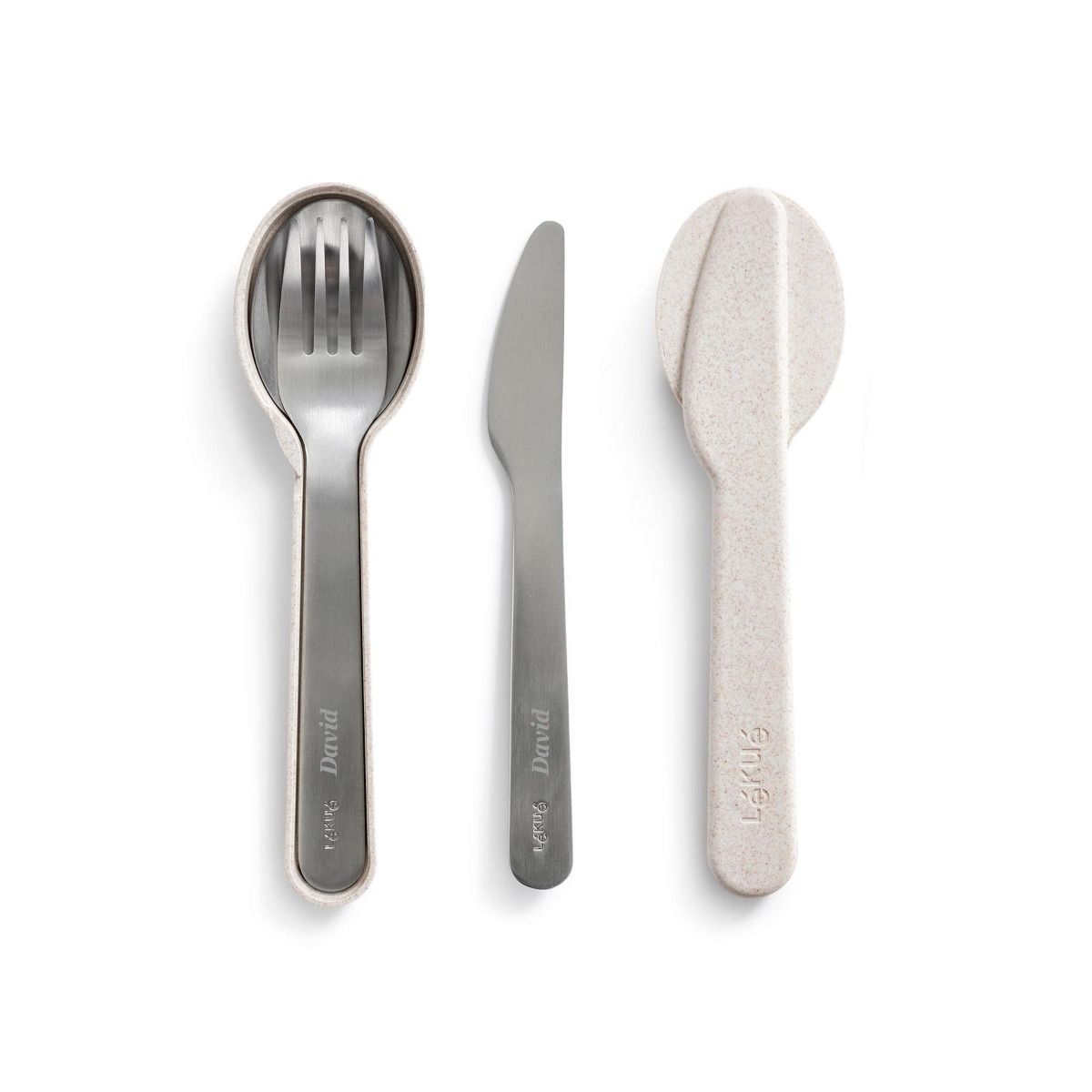 lékué Set de 3 cubiertos con funda Rebajas top