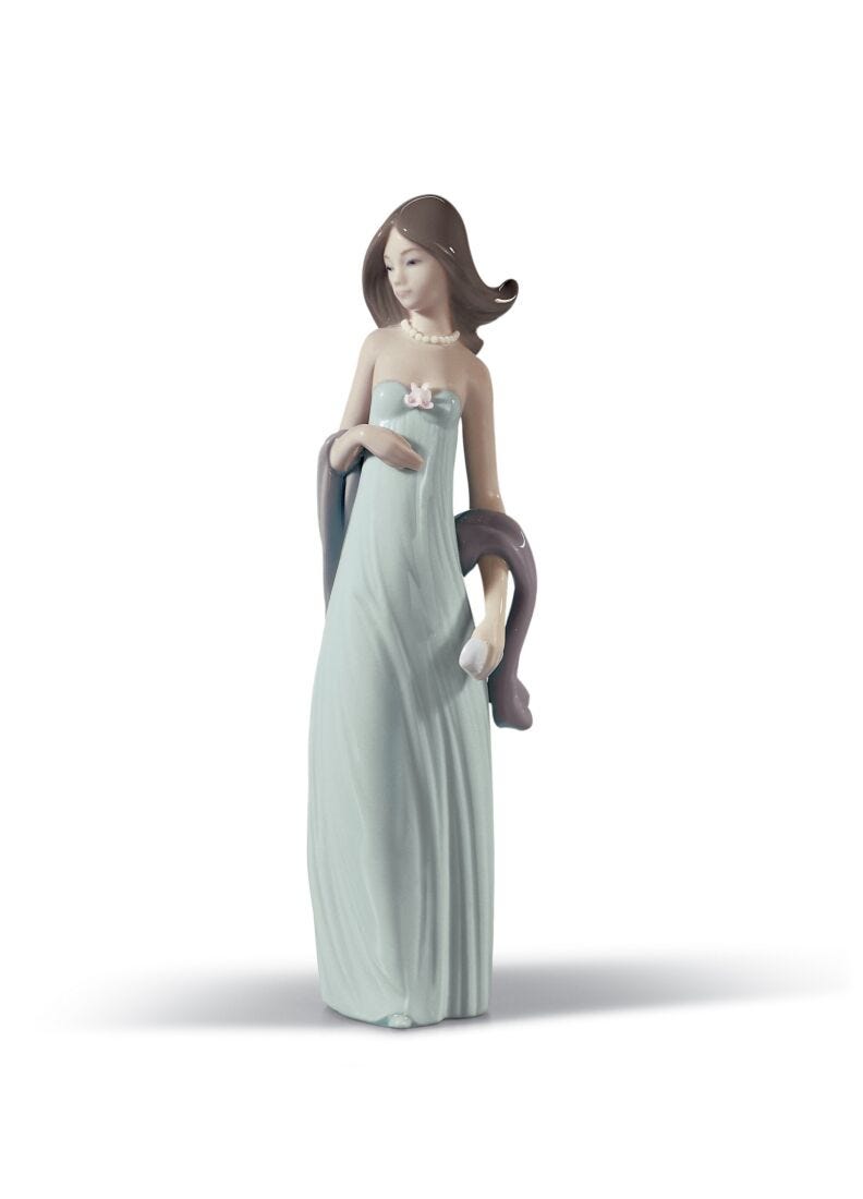 lladro Figura niña Vestido de noche lladro Figura niña Vestido de noche