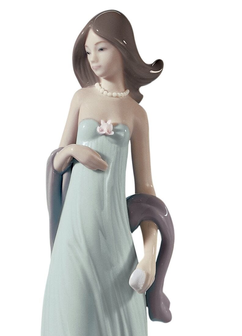 lladro Figura niña Vestido de noche Promoción por tiempo limitado