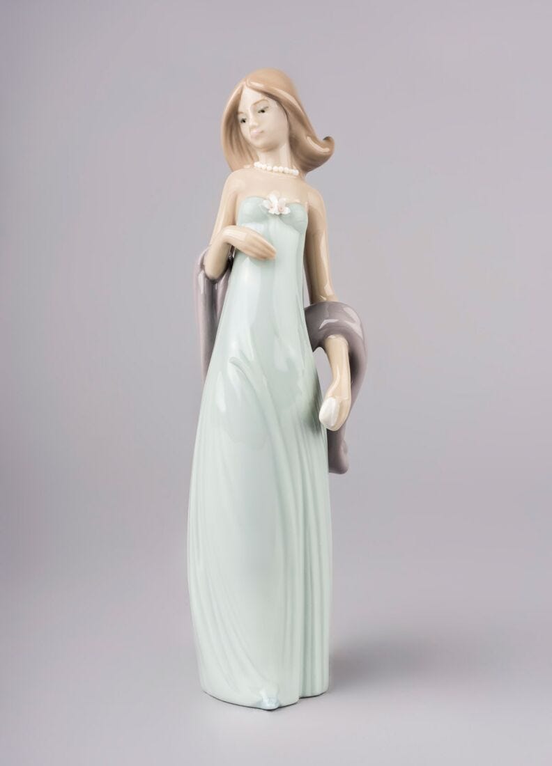 lladro Figura niña Vestido de noche Promoción por tiempo limitado