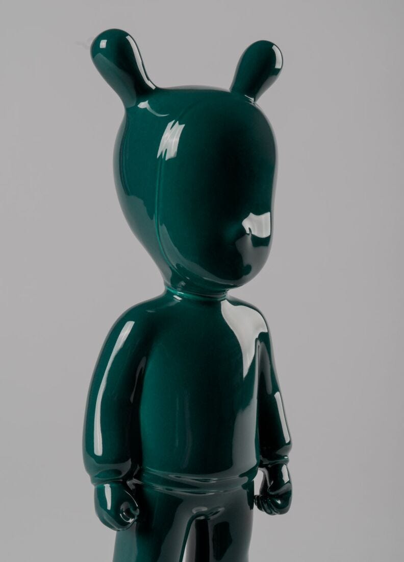 lladro Escultura The dark green Guest. Pequeño Solo queda un día