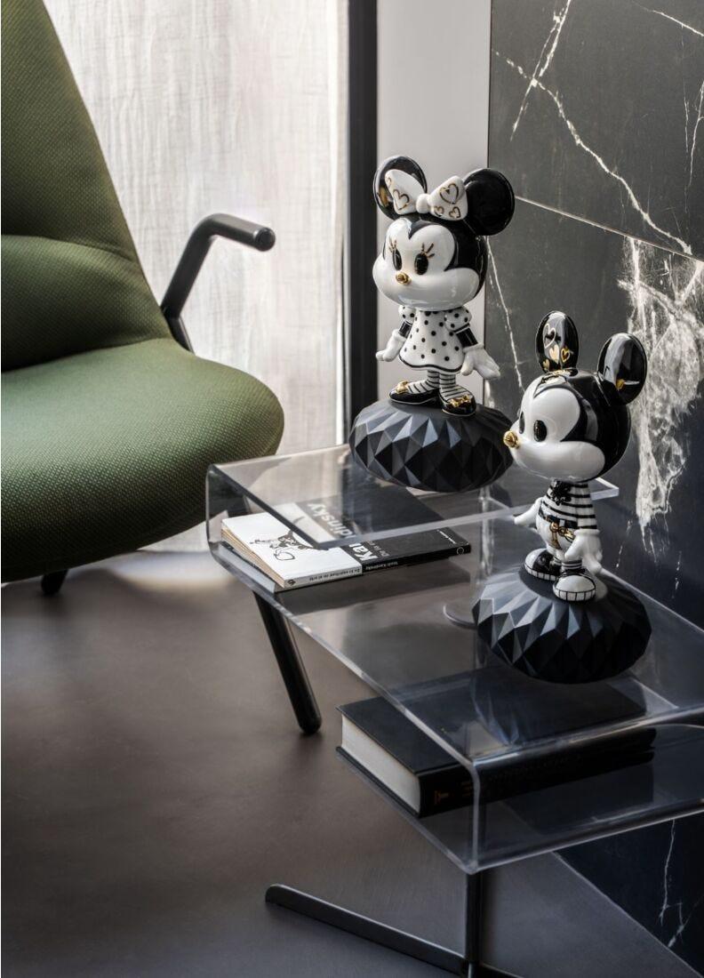lladro Escultura Minnie in black and white Grandes descuentos