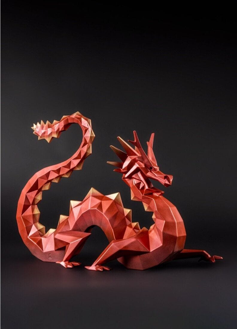 lladro Escultura Dragón. Serie Limitada Envío internacional gratuito