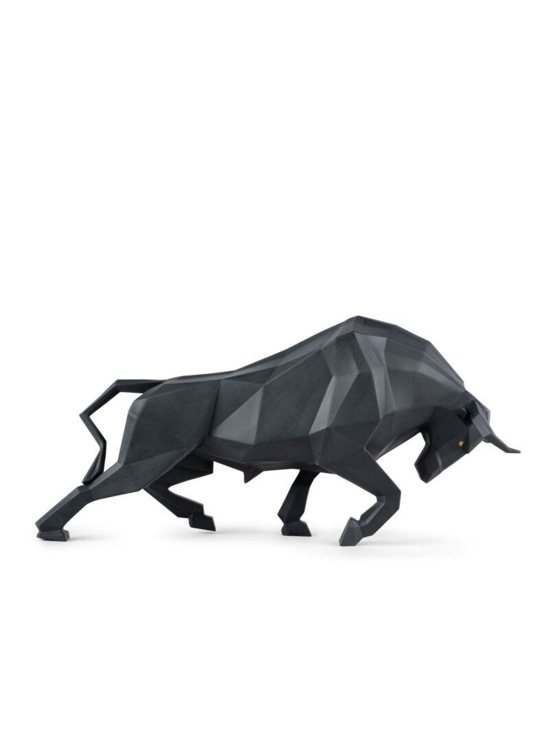 lladro Escultura Toro. Negro mate lladro Escultura Toro. Negro mate
