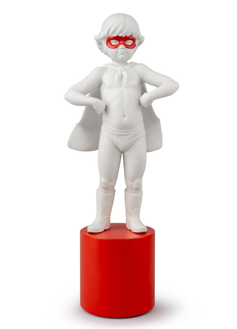 lladro Figura Niño Héroe al rescate