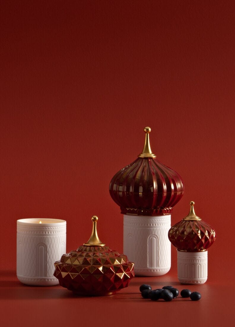 lladro Vela Torre Sur 1001 Lights (rosa). Aroma Llega la noche Mejor oferta
