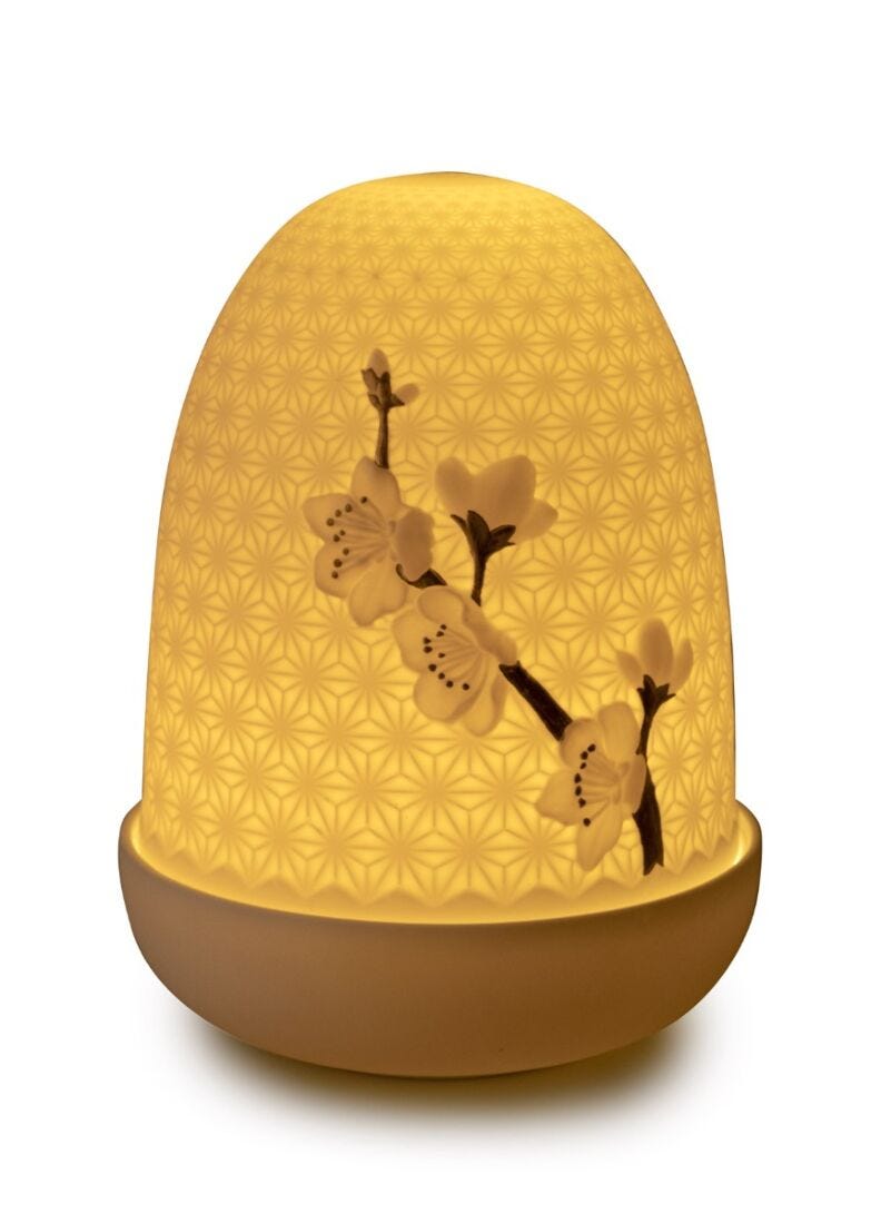 lladro Lámpara de mesa Flor de cerezo Dome