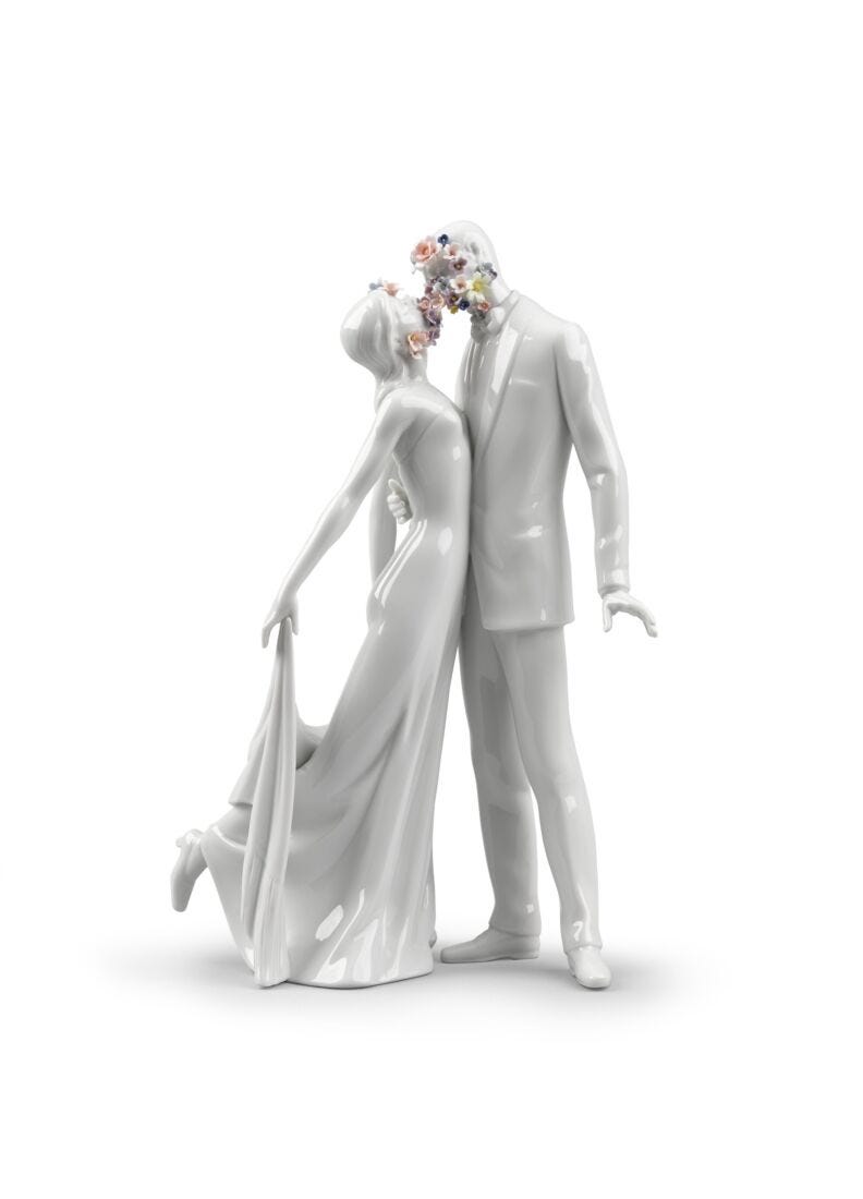 lladro Escultura Amor I (flores)