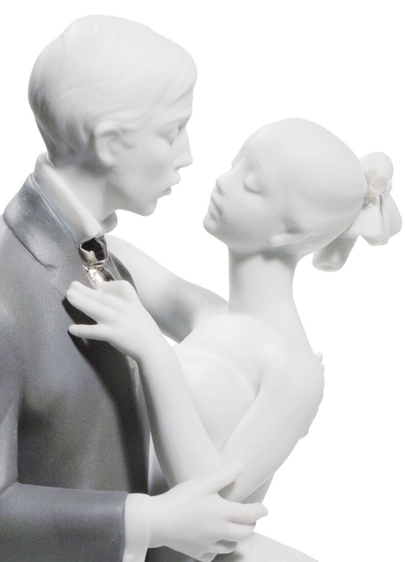 lladro Figura pareja El vals de los novios. Lustre plata Envío gratis