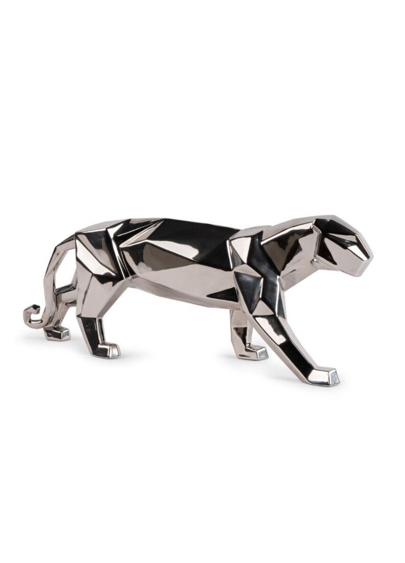 lladro Escultura Pantera (plata)