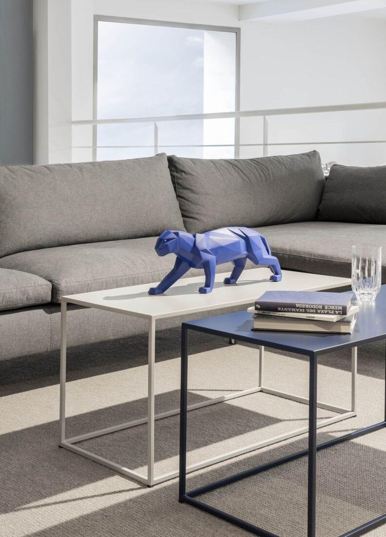 lladro Escultura Pantera. Azul mate Última moda