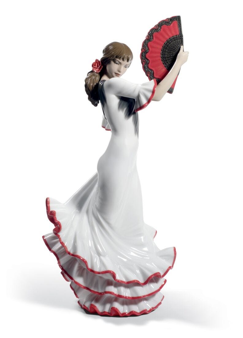 lladro Figura mujer Alma y pasión. 60 Aniversario. Rojo Rebajas baratas
