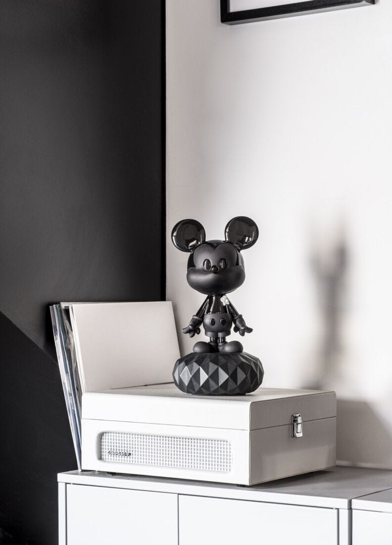 lladro Escultura Mickey Total Black Tienda