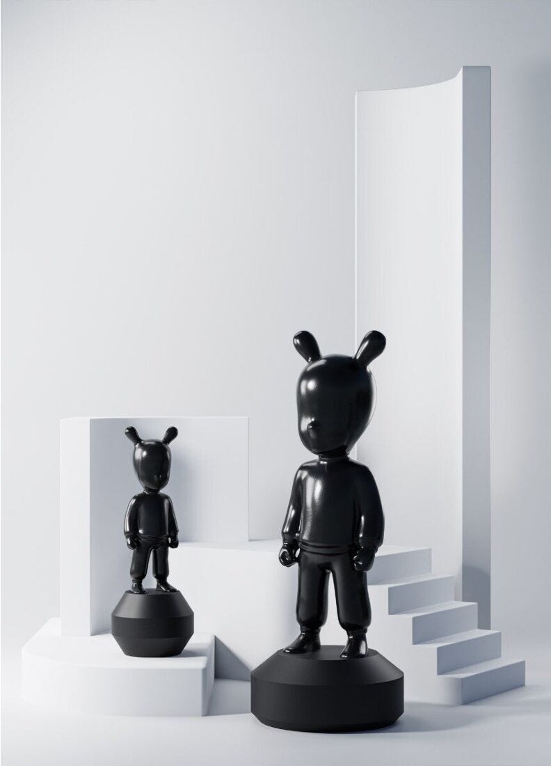 lladro Figura The black Guest. Pequeña Liquidación