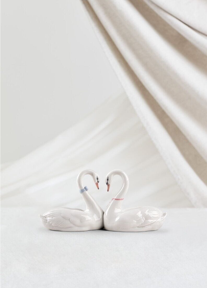 lladro Corazón blanco. Cake topper Oferta especial