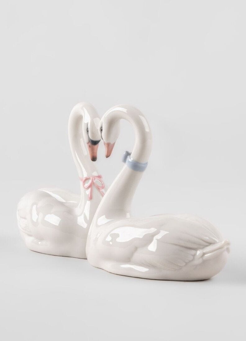 lladro Corazón blanco. Cake topper Oferta especial