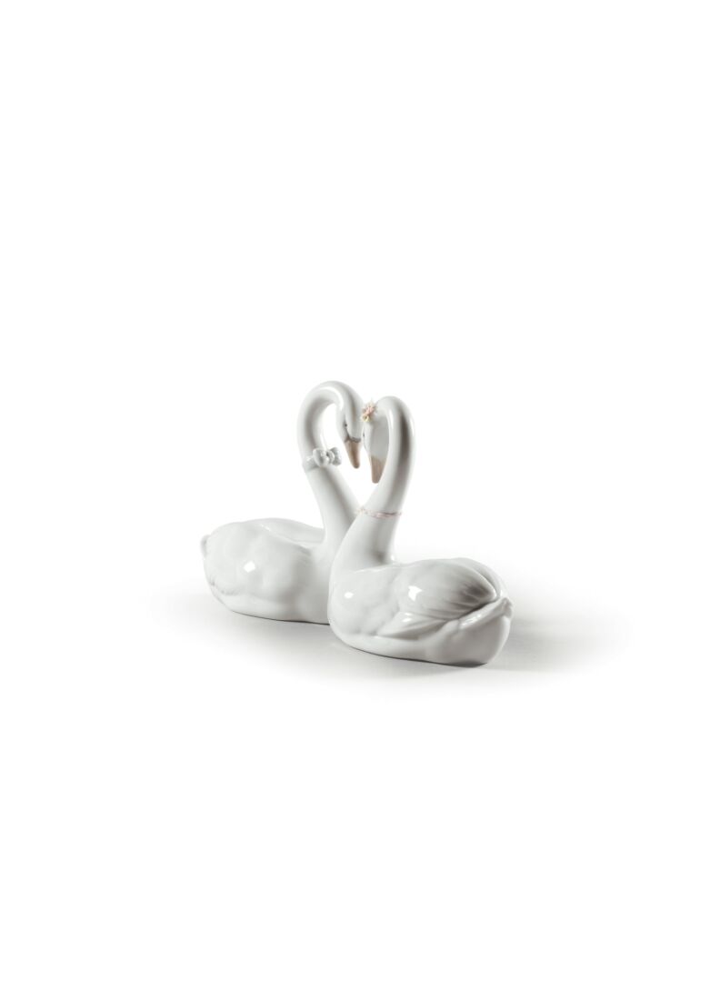 lladro Figura cisnes Corazón blanco Envío gratis