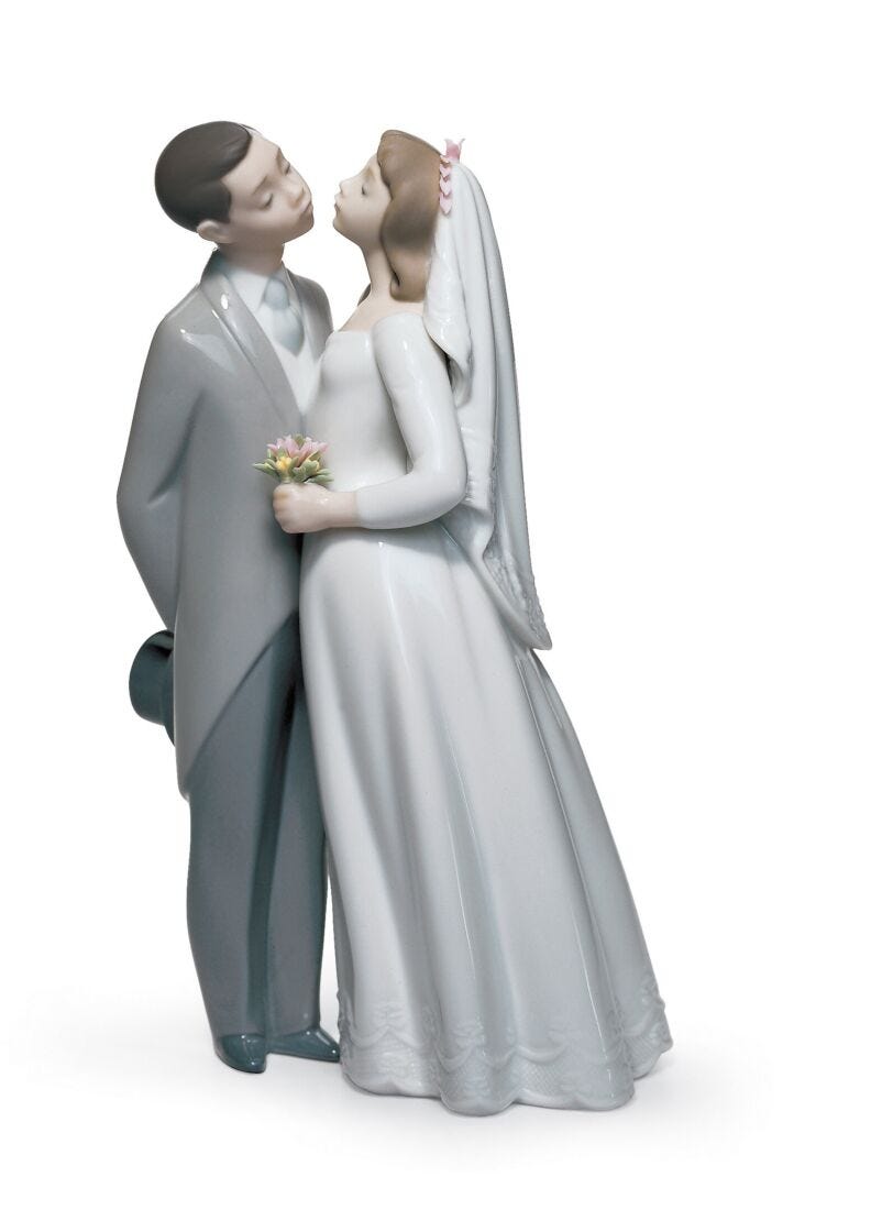 lladro Figura pareja Beso de boda Promoción por tiempo limitado