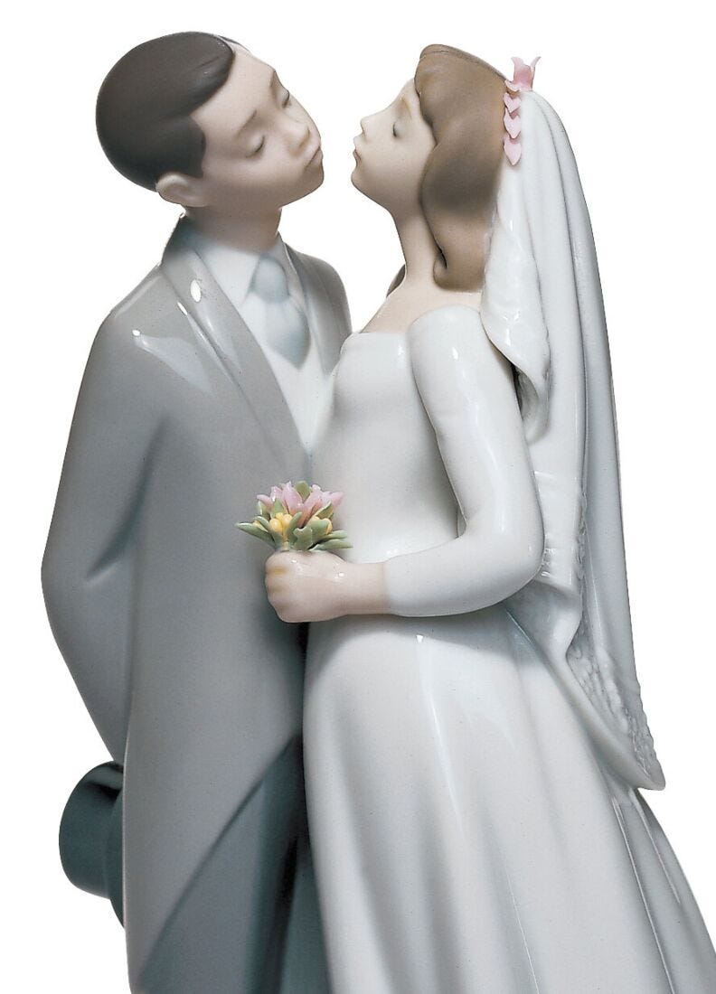 lladro Figura pareja Beso de boda Promoción por tiempo limitado
