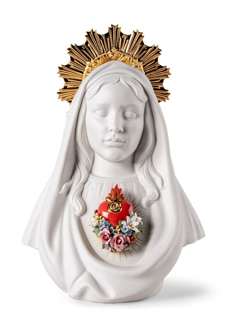 lladro Escultura Inmaculado Corazón de María