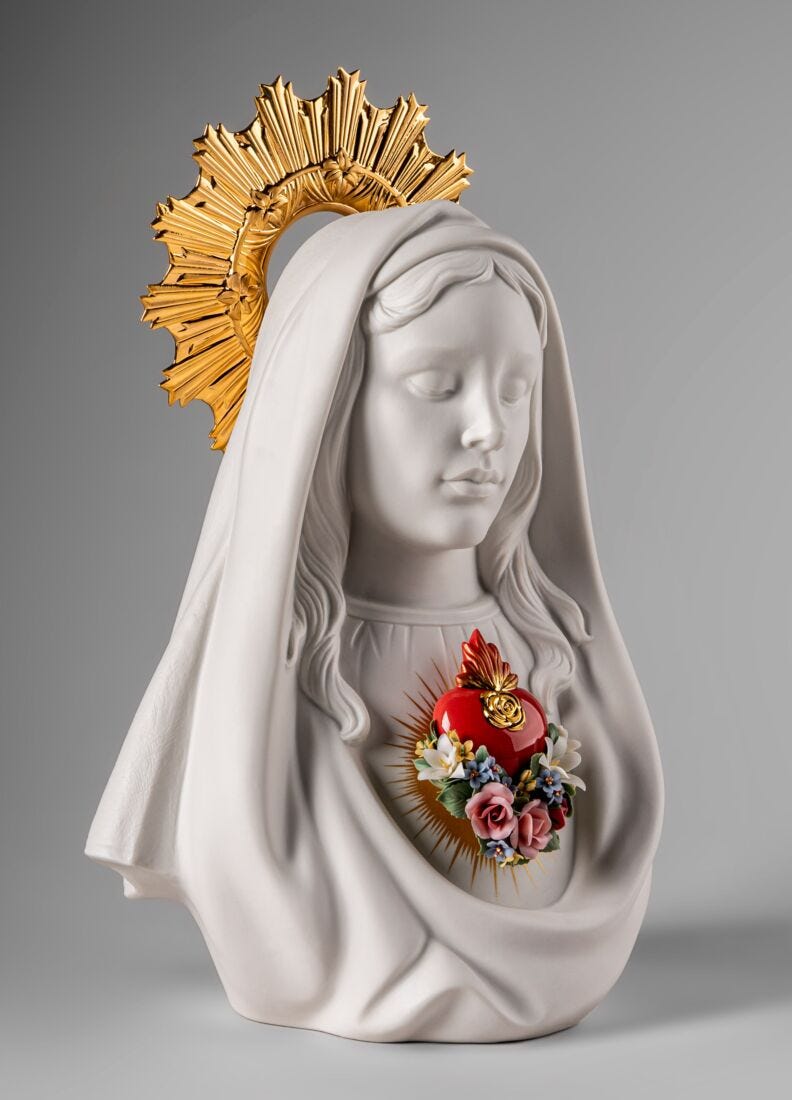 lladro Escultura Inmaculado Corazón de María Superdescuento