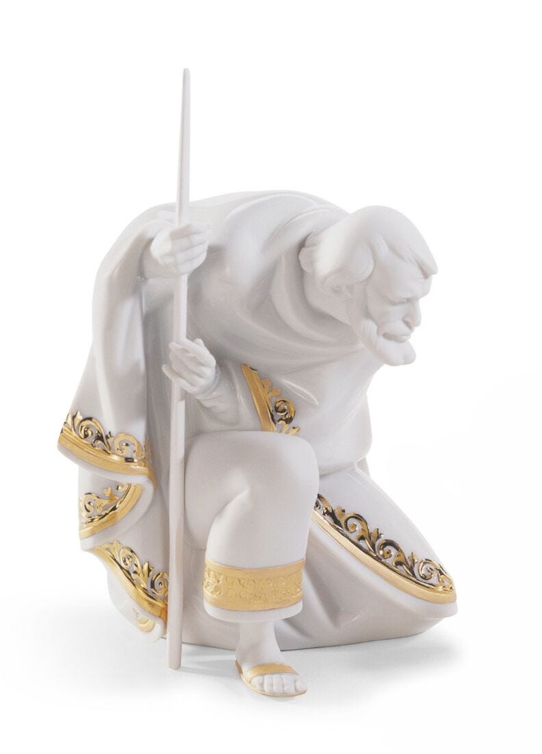lladro Belén Noche de Paz. Lustre oro Liquidación