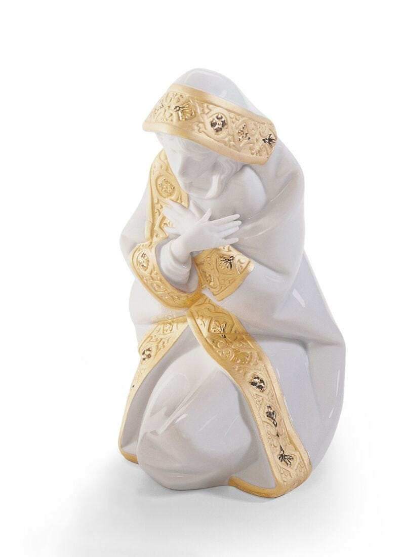 lladro Belén Noche de Paz. Lustre oro Liquidación