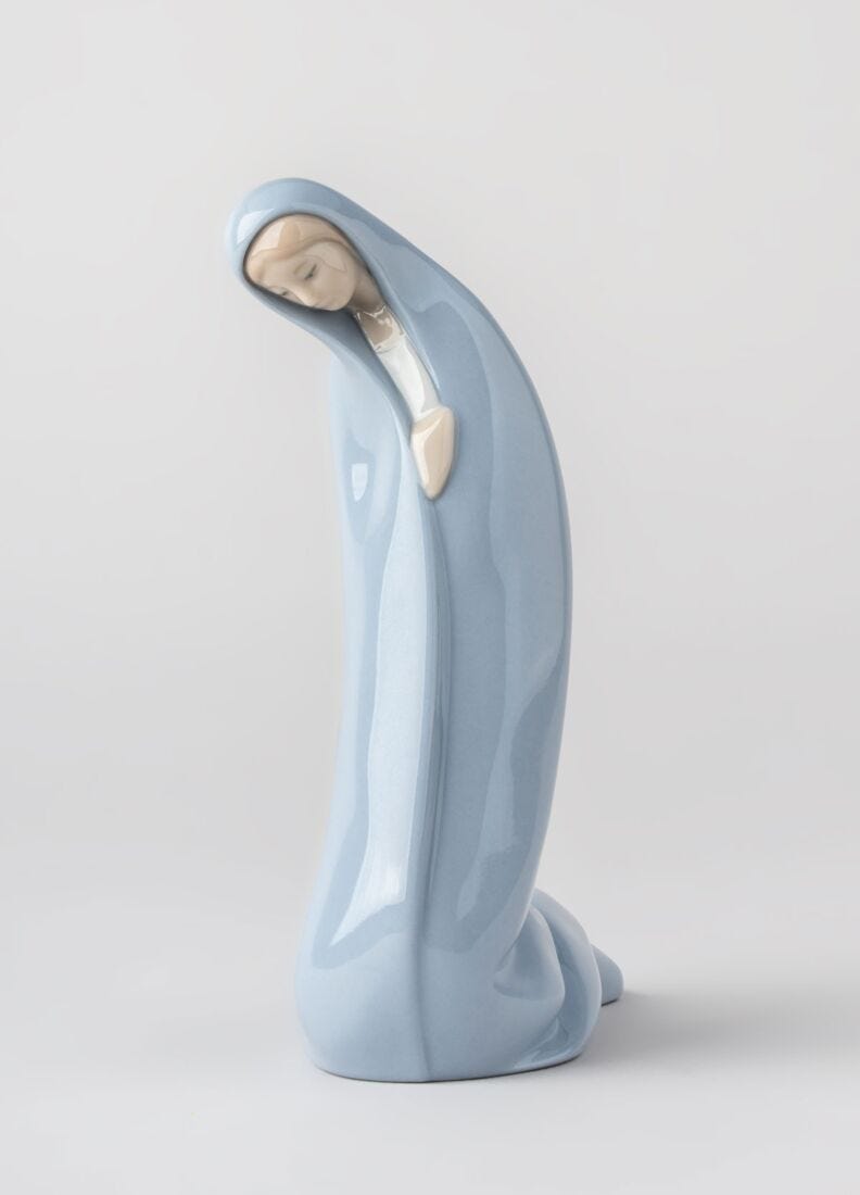 lladro Figura Virgen en Belén Ahorra y exporta