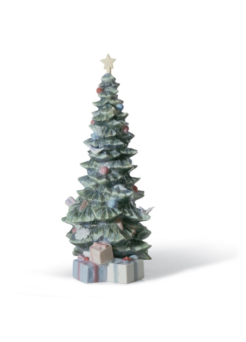lladro Figura Árbol de Navidad con regalos Libre de impuestos