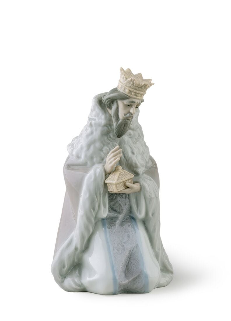 lladro Figura Rey Gaspar en Belén-II Ofertas especiales