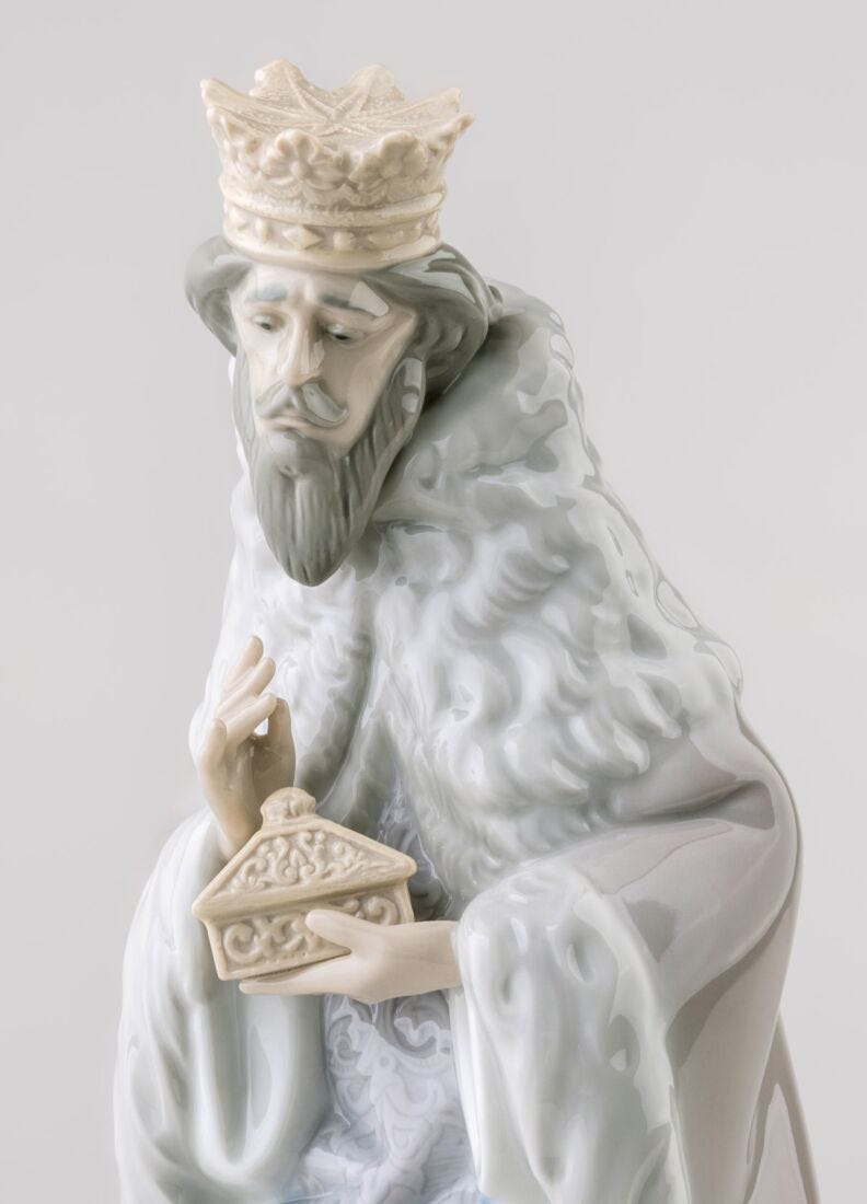 lladro Figura Rey Gaspar en Belén-II Ofertas especiales