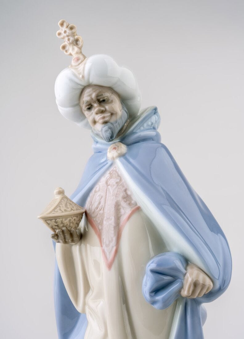 lladro Figura Rey Baltasar en Belén-II Grandes ahorros