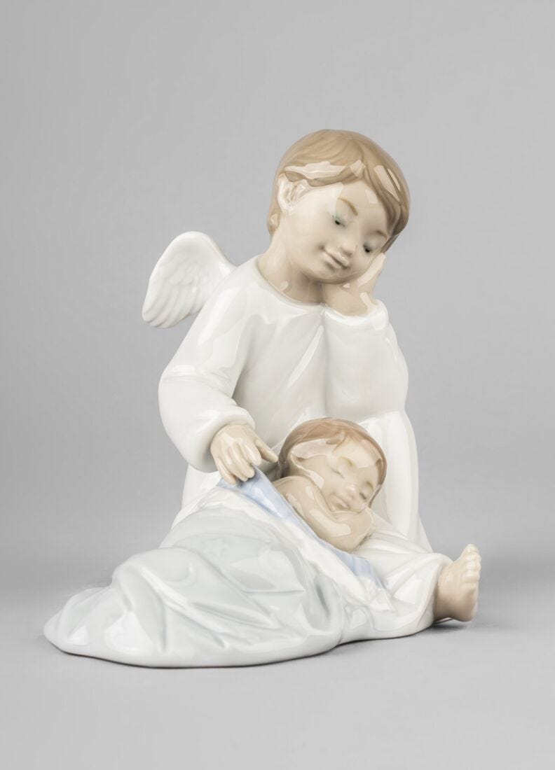lladro Figura Mi ángel de la guarda. Azul 2025