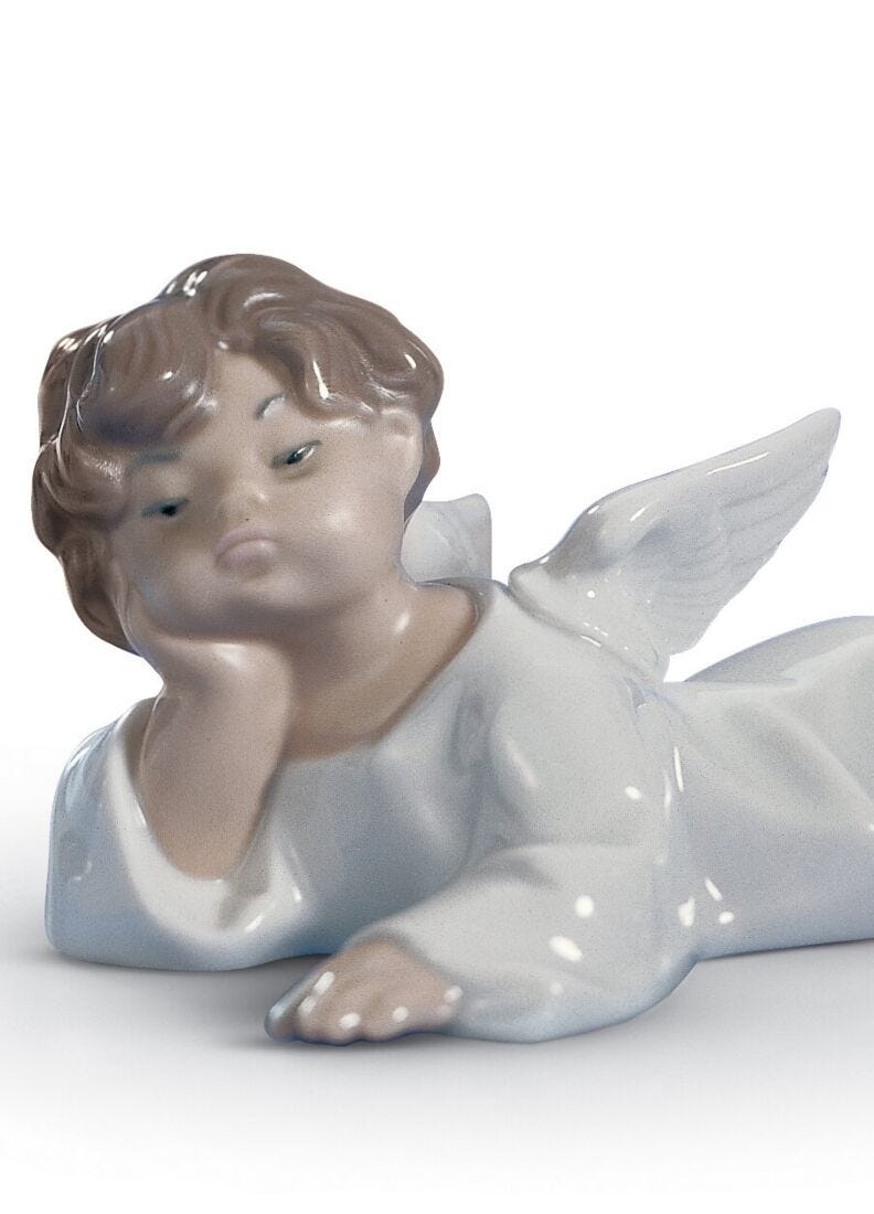 lladro Figura Ángel acostado Outlet online