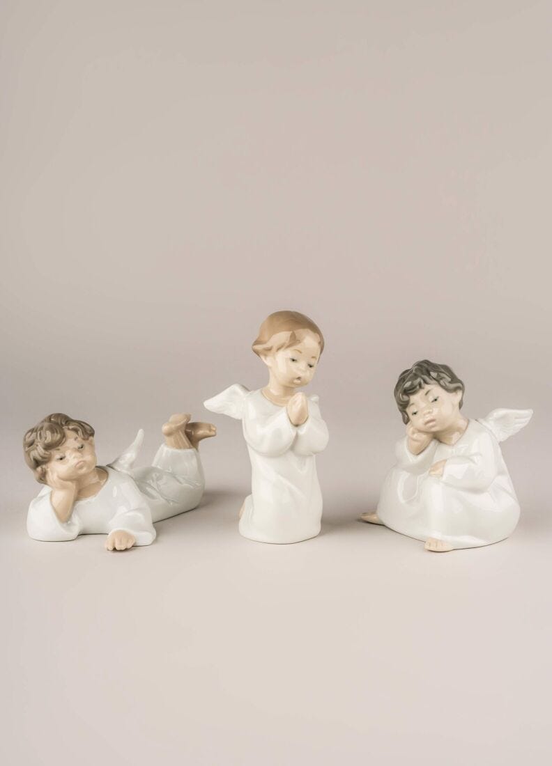 lladro Figura Ángel acostado Outlet online