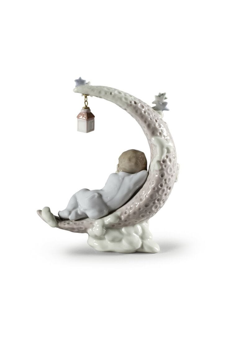 lladro Figura niño Soñando con la luna En oferta