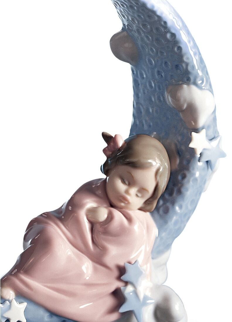 lladro Figura niña Arrullo de luna Gran oferta
