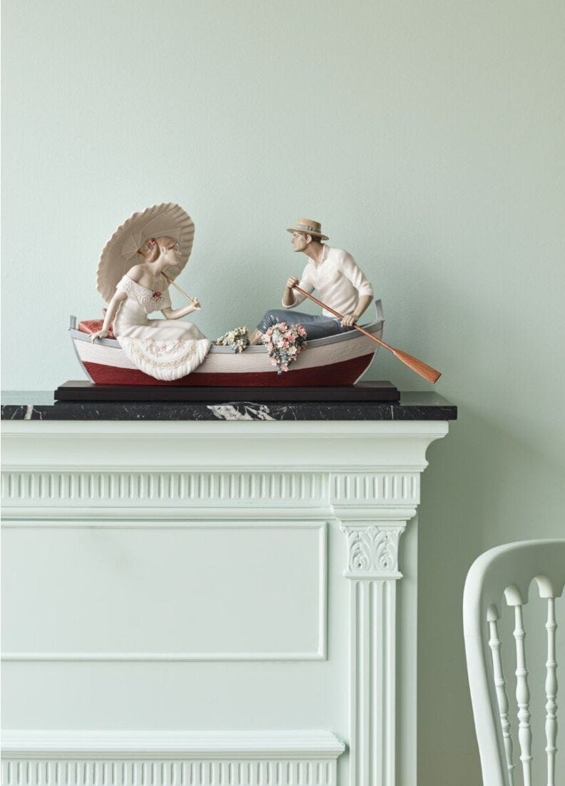 lladro Escultura Romance en el lago. Serie Limitada Precios de Black Friday