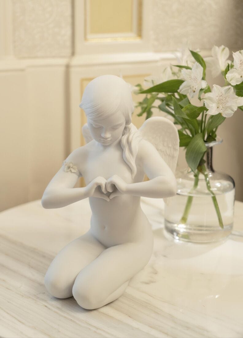 lladro Figura ángel Corazón celestial Outlet